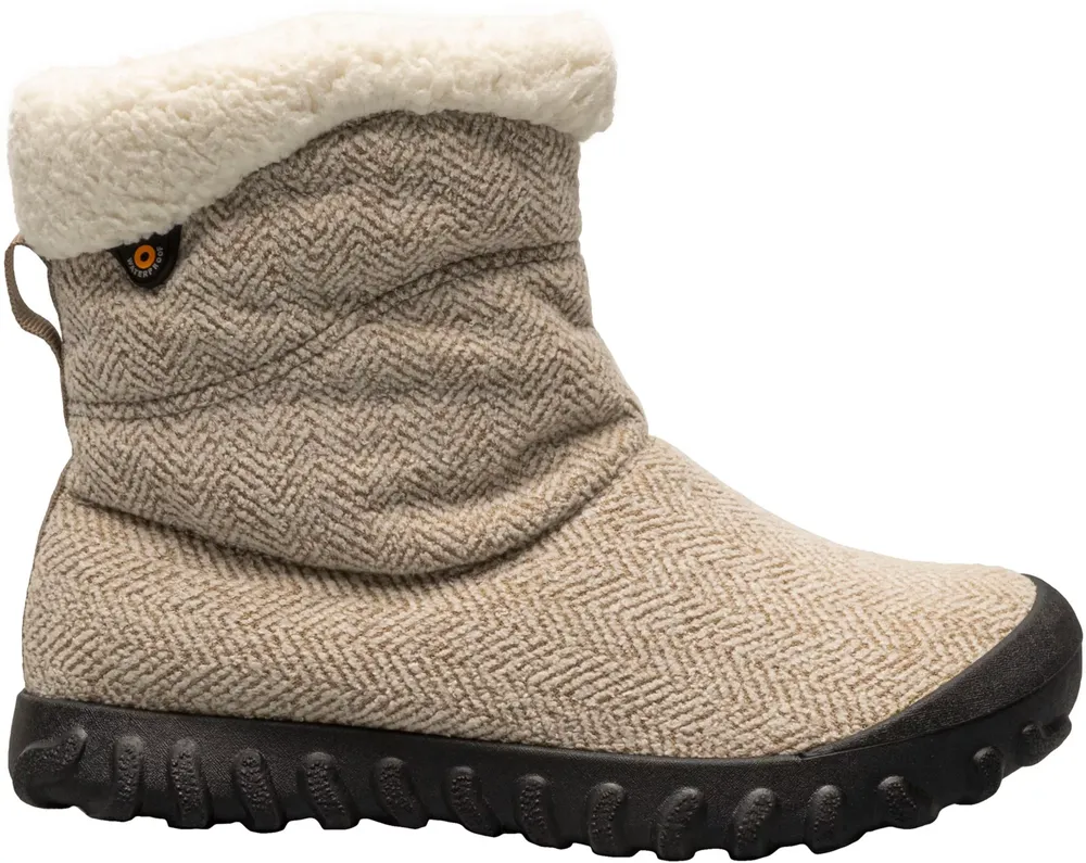 Bogs Women's B-Moc II Cozy Chevron Waterproof Winter Boots