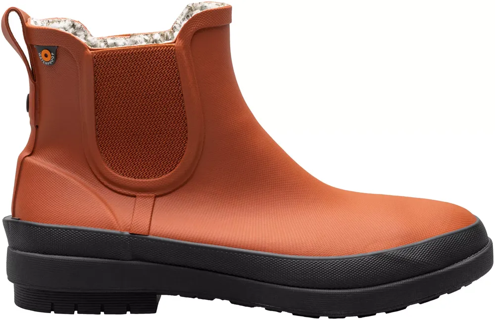 Bogs Women's Amanda Plush II Waterproof Chelsea Rain Boots