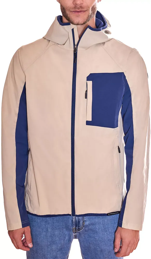 Be Boundless Mens' Nylon Color Block Zip Jacket