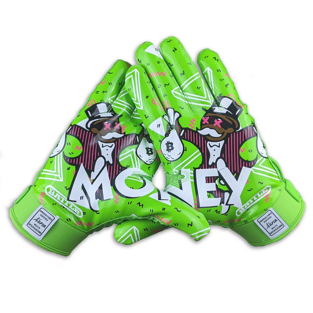 Battle Youth Money Man 2.0 Football Receiver Gloves