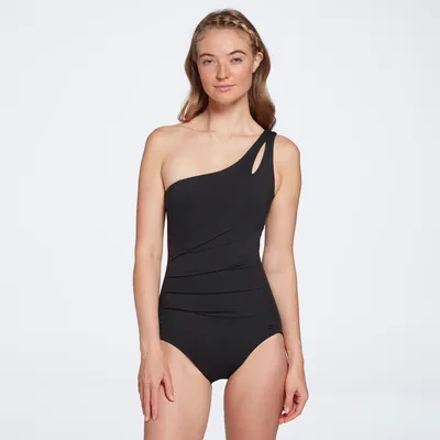 CALIA Women's Sculpt One Shoulder Piece Swimsuit