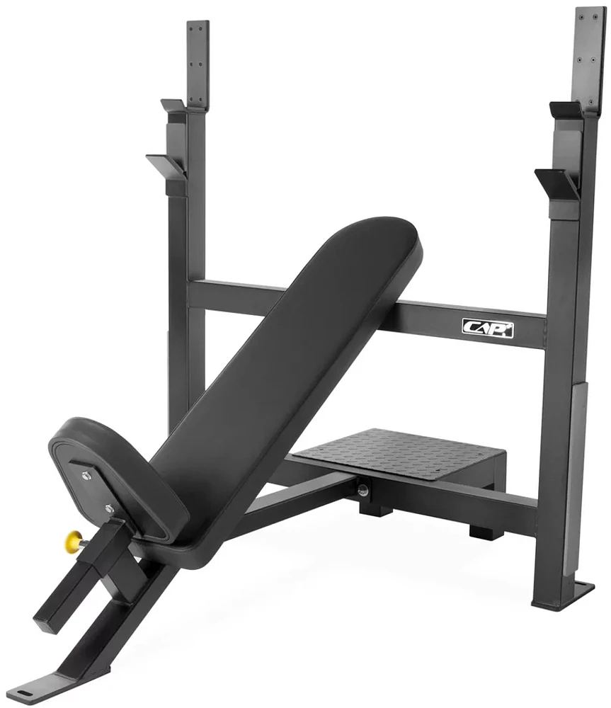 CAP Barbell Olympic Incline Bench with Uprights