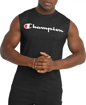 Champion Women's Classic Graphic Script Logo Muscle T-Shirt