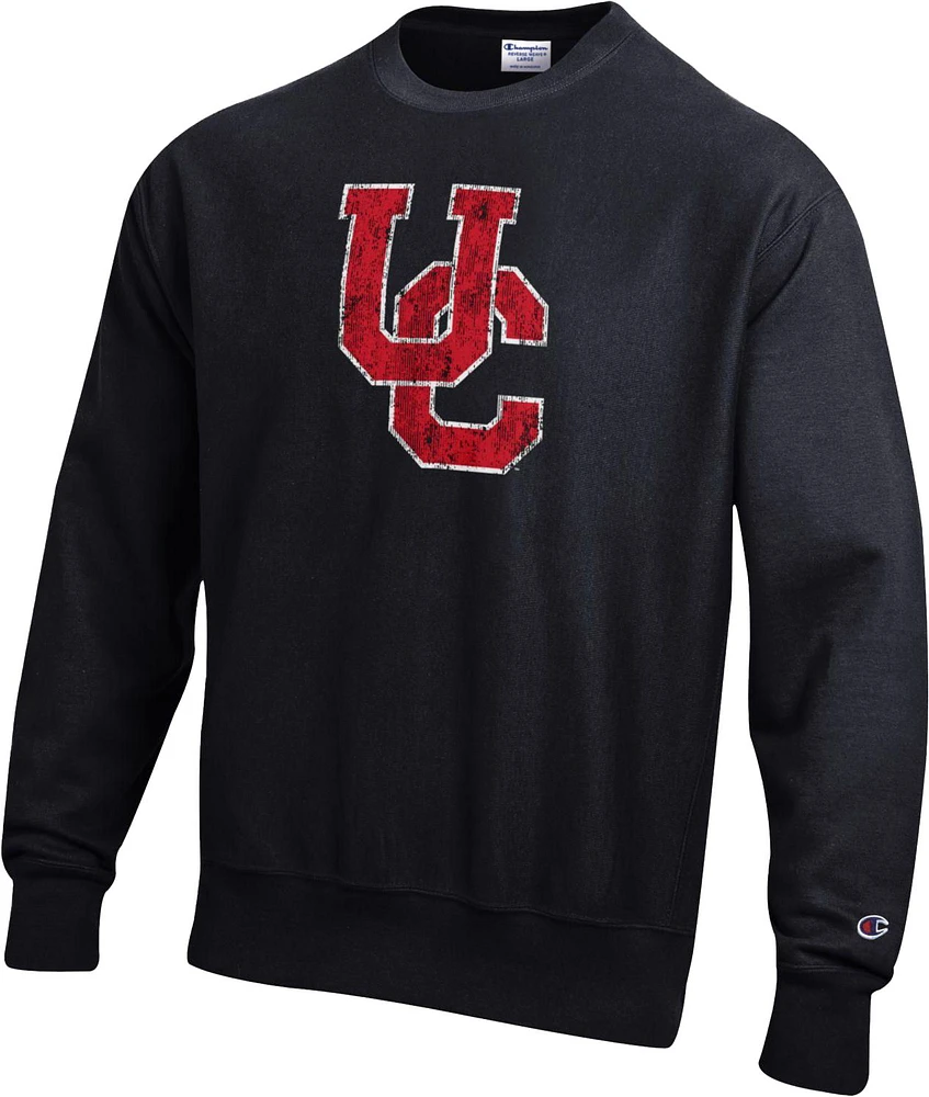 Champion Men's Cincinnati Bearcats Black Reverse Weave Crew Sweatshirt