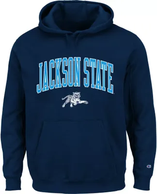 Champion Men's Big and Tall Jackson State Tigers Blue Pullover Hoodie