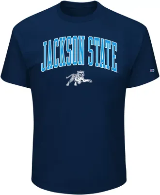 Champion Men's Big and Tall Jackson State Tigers Blue T-Shirt