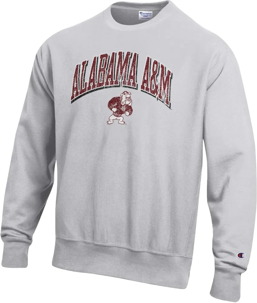 Dick's Sporting Goods Champion Men's Alabama A&M Bulldogs Silver Grey  Reverse Weave Crew Sweater