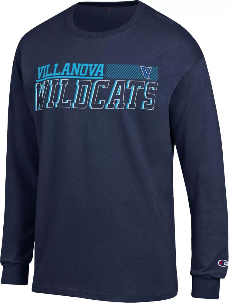 Champion Men's Villanova Wildcats Navy Jersey Longsleeve T-Shirt