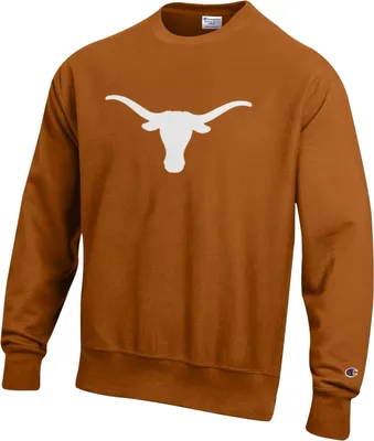 Champion Men's Texas Longhorns Burnt Orange Reverse Weave Crew Sweatshirt