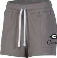 Champion Women's Georgia Bulldogs Gray French Terry Shorts