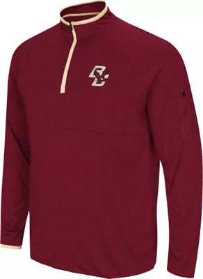 Colosseum Men's Boston College Eagles Maroon Rival 1/4 Zip Jacket