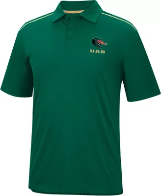 Colosseum Men's UAB Blazers Green Polo