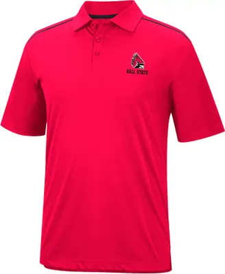 Colosseum Men's Ball State Cardinals Cardinal Polo