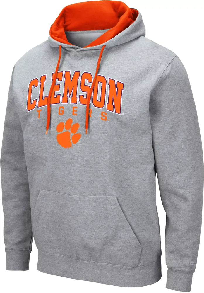 Colosseum Men's Clemson Tigers Grey Hoodie