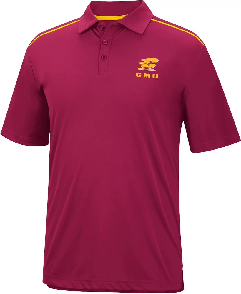 Colosseum Men's Central Michigan Chippewas Maroon Polo