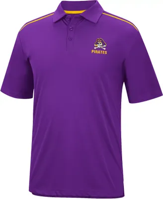 Colosseum Men's East Carolina Pirates Purple Polo