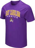 Colosseum Men's East Carolina Pirates Purple T-Shirt