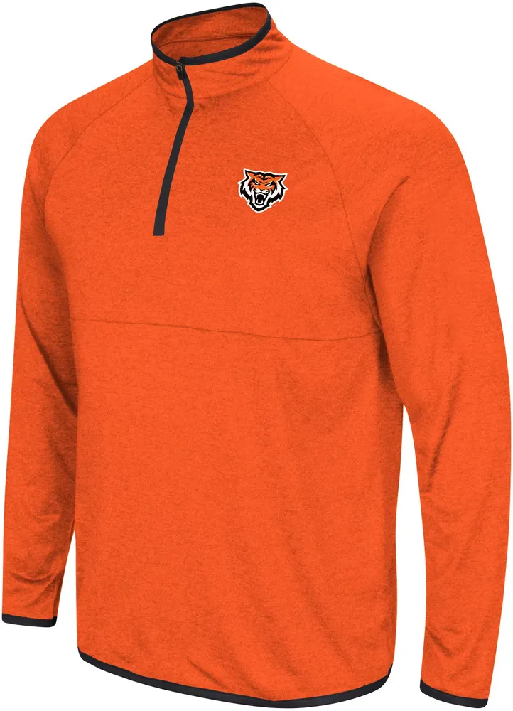 Colosseum Men's Idaho State Bengals Orange Rival 1/4 Zip Jacket