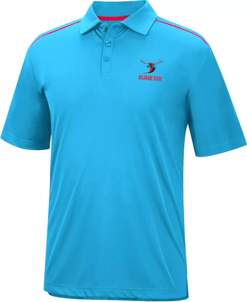 Colosseum Men's Delaware State Hornets Columbia Blue Polo