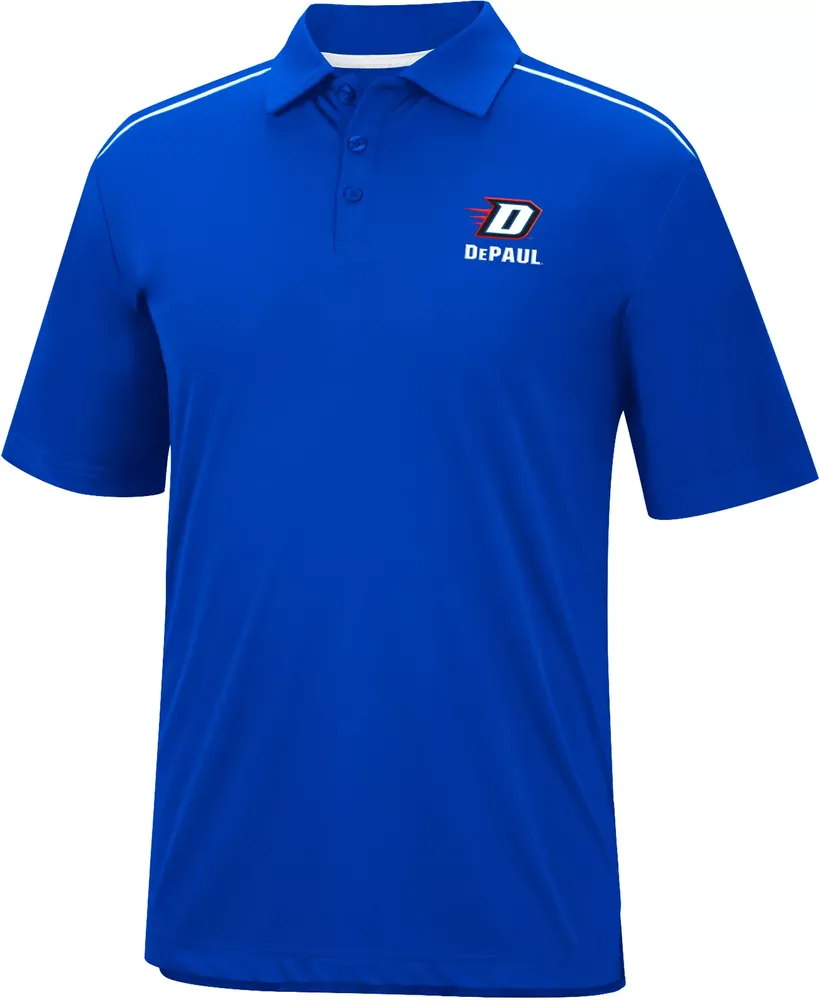 Colosseum Men's DePaul Blue Demons Royal Polo