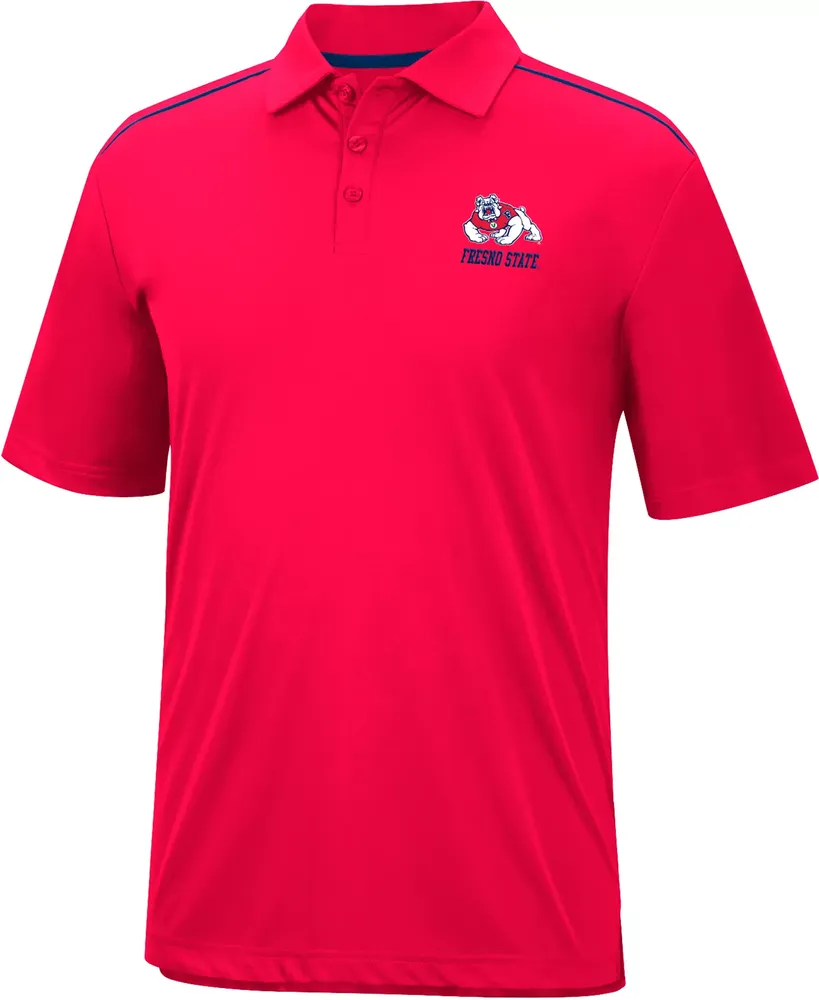 Colosseum Men's Fresno State Bulldogs Cardinal Polo