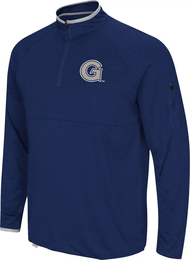 Colosseum Men's Georgetown Hoyas Navy Rival 1/4 Zip Jacket