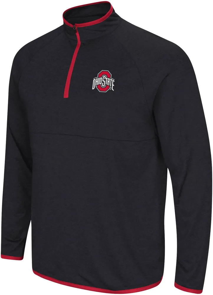 Colosseum Men's Ohio State Buckeyes Black Rival 1/4 Zip Jacket