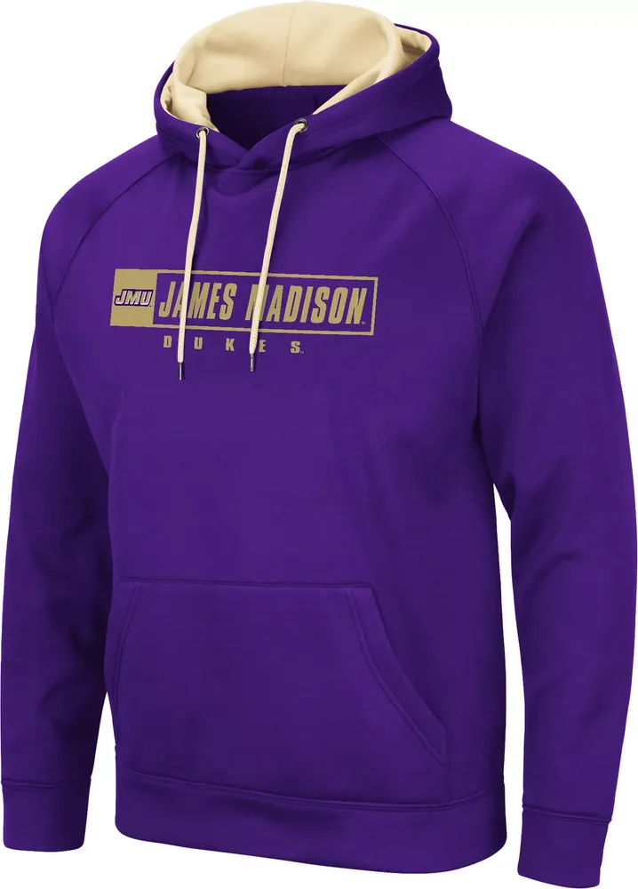 Colosseum Men's James Madison Dukes Purple Hoodie