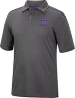 Colosseum Men's Kansas State Wildcats Gray Polo