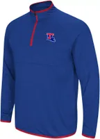 Colosseum Men's Louisiana Tech Bulldogs Blue Rival 1/4 Zip Jacket