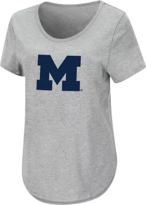 Colosseum Women's Michigan Wolverines Grey Sweetums T-Shirt