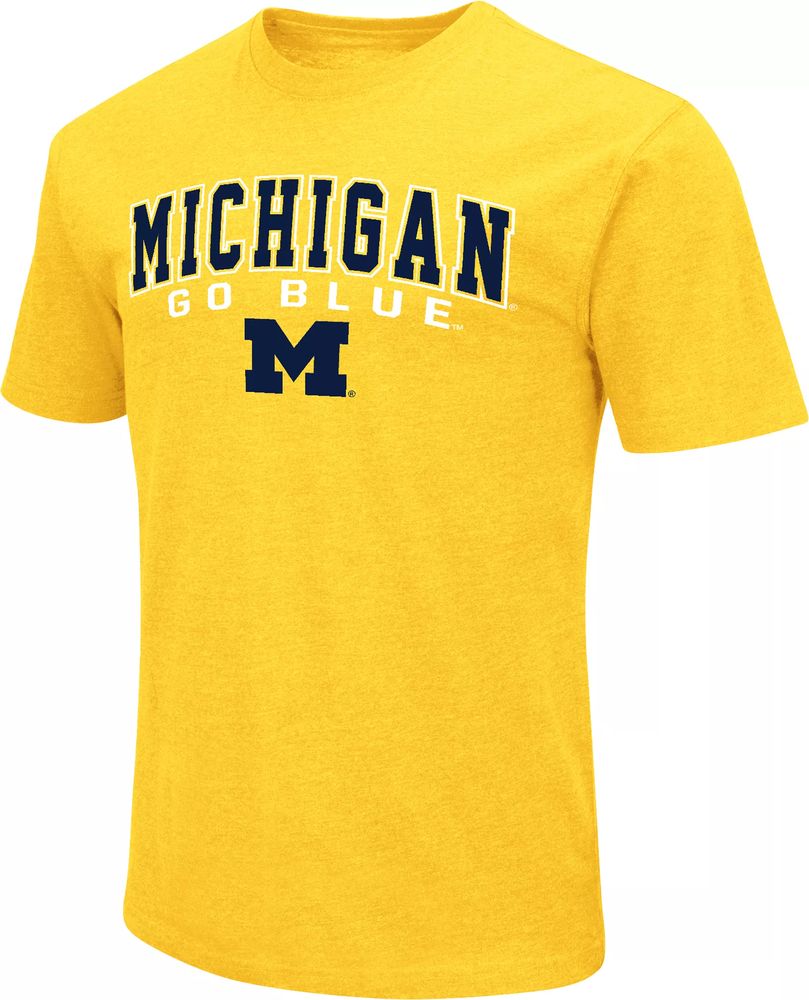 Colosseum Men's Michigan Wolverines Maize Promo T-Shirt