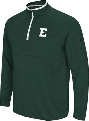 Colosseum Men's Eastern Michigan Eagles Green Rival 1/4 Zip Jacket