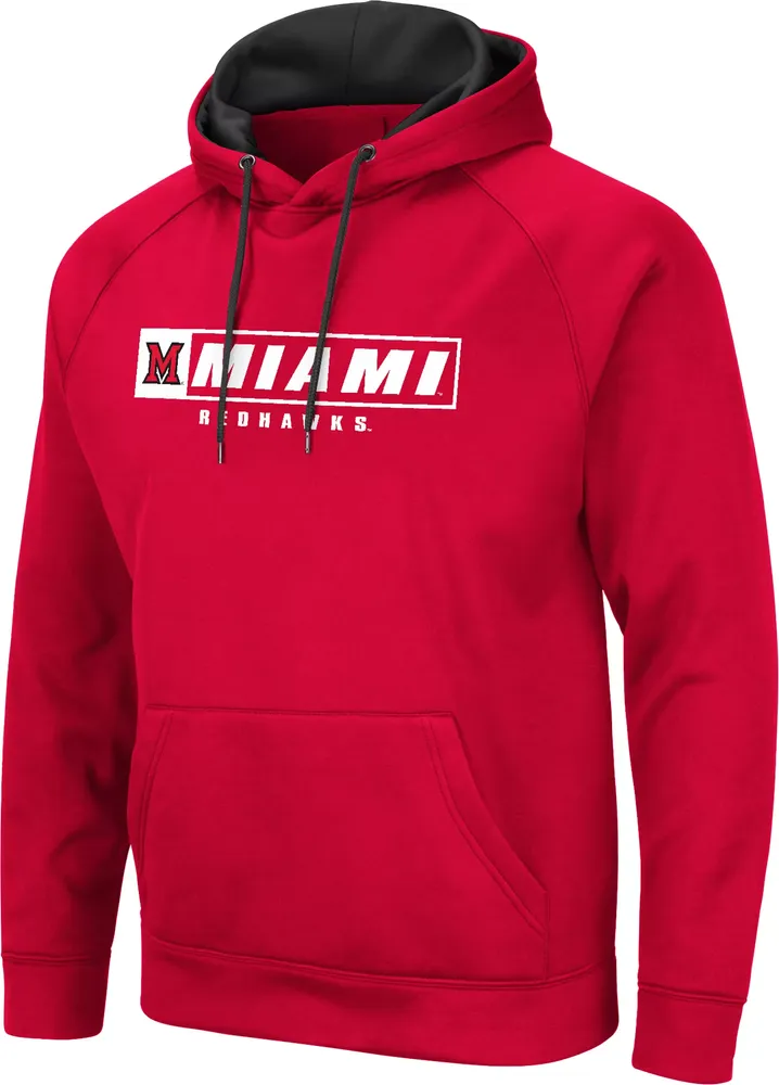 Colosseum Men's Miami RedHawks Red Hoodie