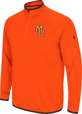 Colosseum Men's Mercer Bears Orange Rival 1/4 Zip Jacket