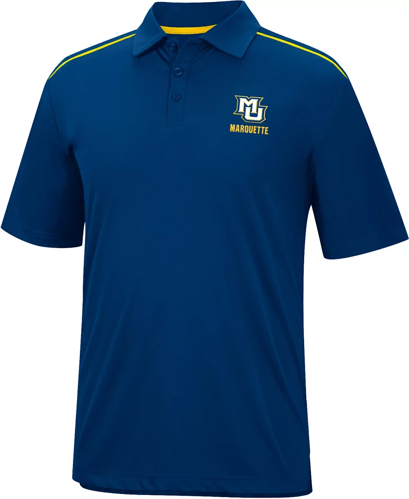 Colosseum Men's Marquette Golden Eagles Blue Polo