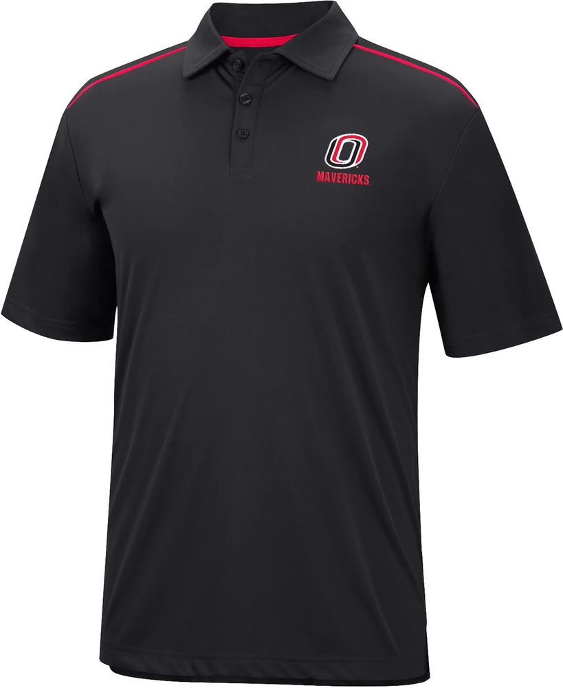 Colosseum Men's Nebraska-Omaha Mavericks Black Polo