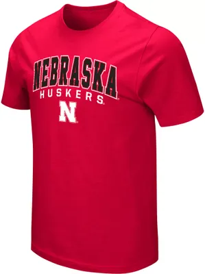 Colosseum Men's Nebraska Cornhuskers Scarlet T-Shirt