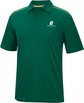 Colosseum Men's Charlotte 49ers Green Polo