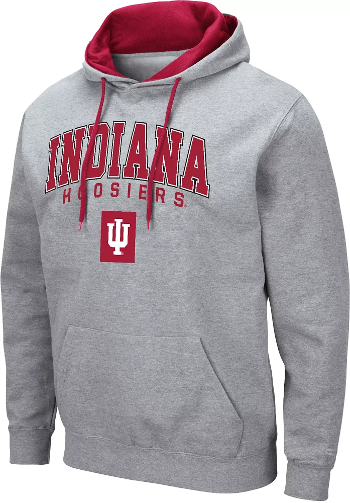 Colosseum Men's Indiana Hoosiers Grey Hoodie