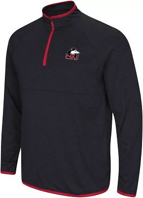 Colosseum Men's Northern Illinois Huskies Black Rival 1/4 Zip Jacket