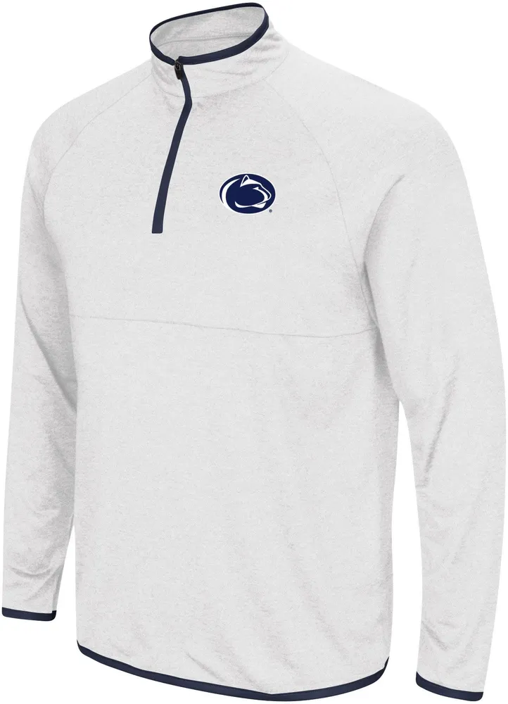 Colosseum Men's Penn State Nittany Lions White Rival 1/4 Zip Jacket