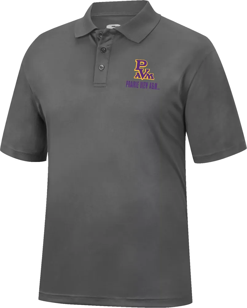 Colosseum Men's Prairie View A&M Panthers Grey Stance Polo