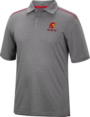 Colosseum Men's USC Trojans Gray Polo