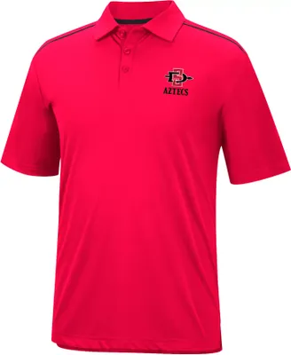 Colosseum Men's San Diego State Aztecs Red Polo