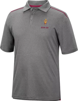 Colosseum Men's Arizona State Sun Devils Gray Polo