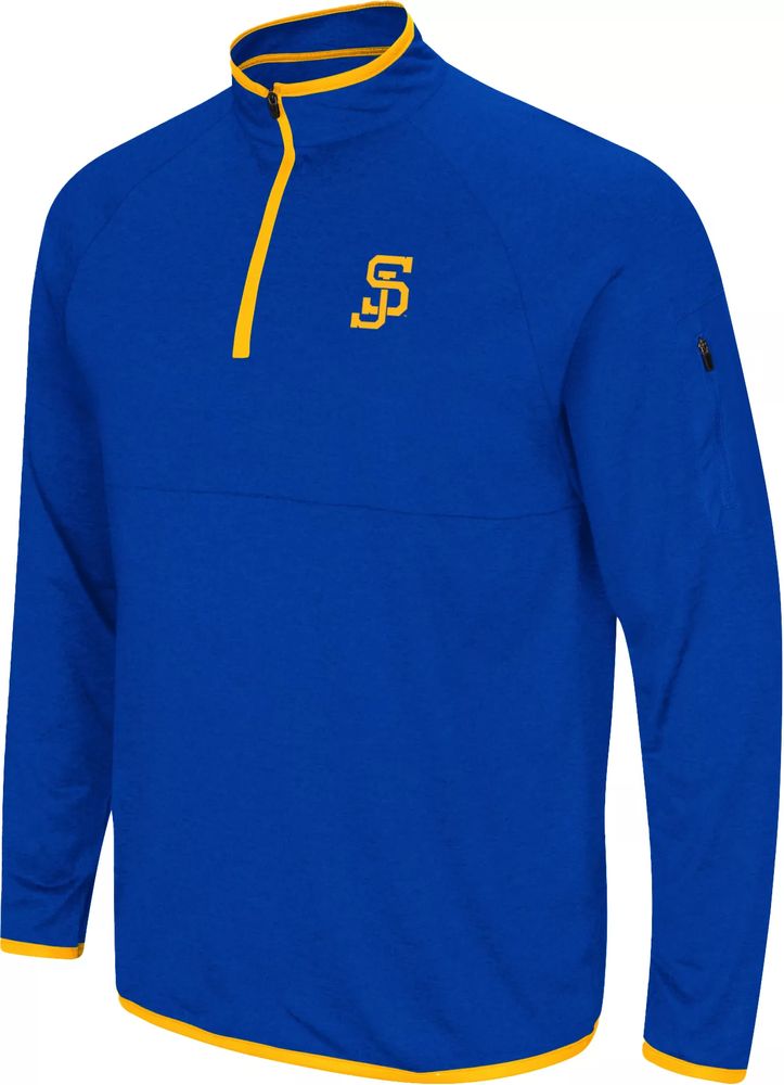 Colosseum Men's San Jose State  Spartans Royal Rival 1/4 Zip Jacket