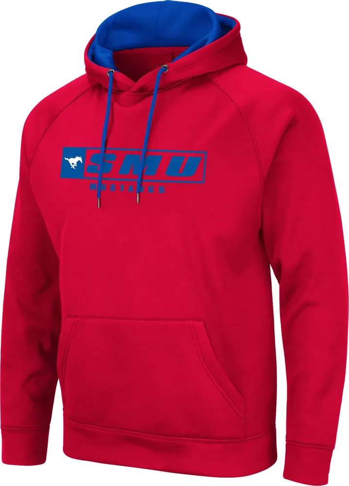 Colosseum Men's Southern Methodist Mustangs Red Hoodie