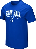 Colosseum Men's Seton Hall Pirates Blue T-Shirt