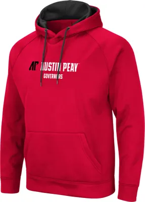 Colosseum Men's Austin Peay Governors Red Hoodie